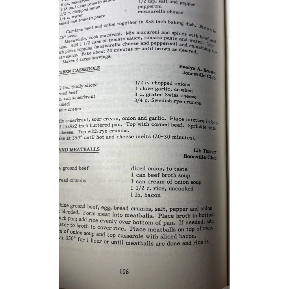 Yadkin County Extension Homemakers Cookbook 1985 North Carolina Hardcover